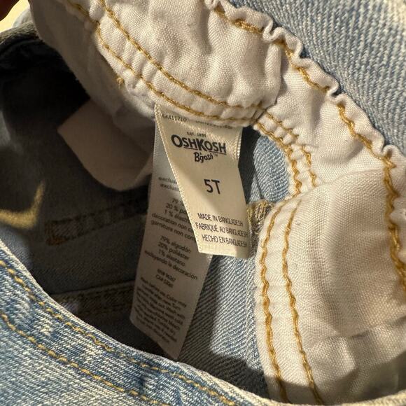 OshKosh B'gosh Toddler Girl 5T Denim Overalls - Picture 4 of 5